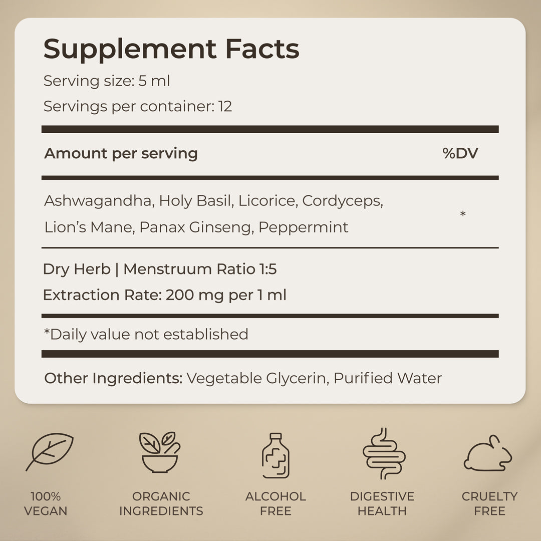 Focus & Energy Natural Mushroom Tincture